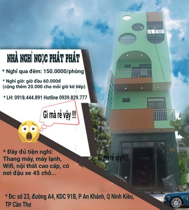 NHÀ NGHỈ NGỌC PHÁT PHÁT RẤT HÂN HẠNH ĐƯỢC PHỤC VỤ QUÍ KHÁCH.