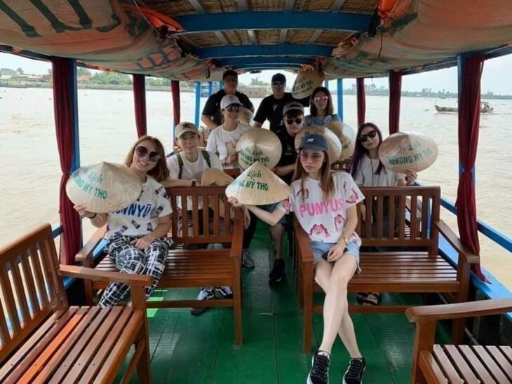 Tham quan trên sông Tiền, ngắm nhìn 4 cù lao Tứ Linh: Long, Lân, Quy, Phụng