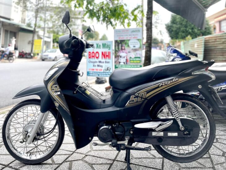 Angela 50cc không cần bằng lái, đời 2018, màu Đen zin đẹp