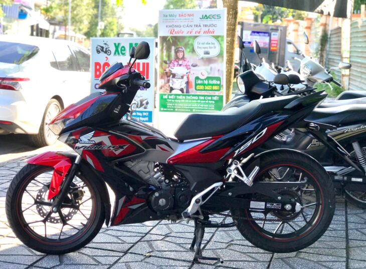 Winner X ABS 2021 bản Camo cao cấp phanh ABS, màu Đỏ đen rất đẹp