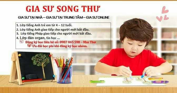 Gia sư dạy kèm Song Thư Gia sư dạy kèm Song Thư