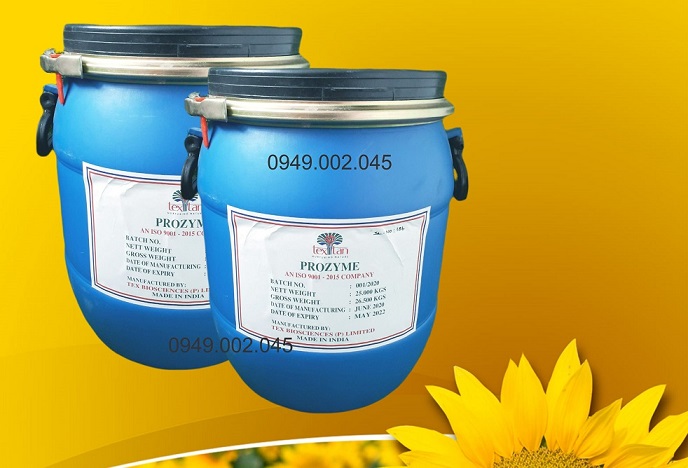 Prozyme – Enzyme Ấn Độ giúp cắt tảo, xử lý nhớt bám bạt ao nuôi Prozyme – Enzyme Ấn Độ giúp cắt tảo, xử lý nhớt bám bạt ao nuôi