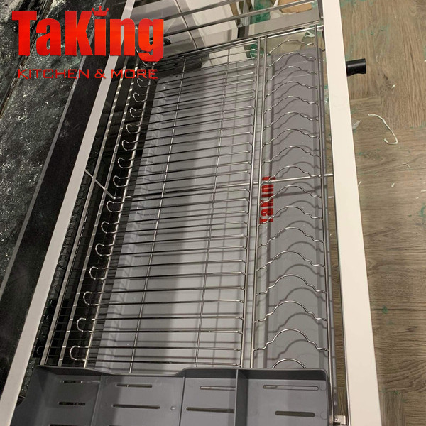 Kệ bát đĩa nan dẹt cánh kéo SUS304 TaKing