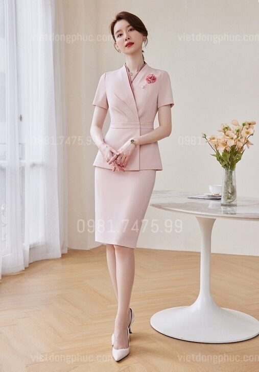 Mẫu áo Lễ tân Nhà hàng form chuẩn, thiết kế mới, đón đầu xu hướng