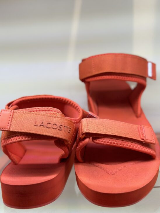 Giày sandal Lacoste cam – 39CMA00387A5
