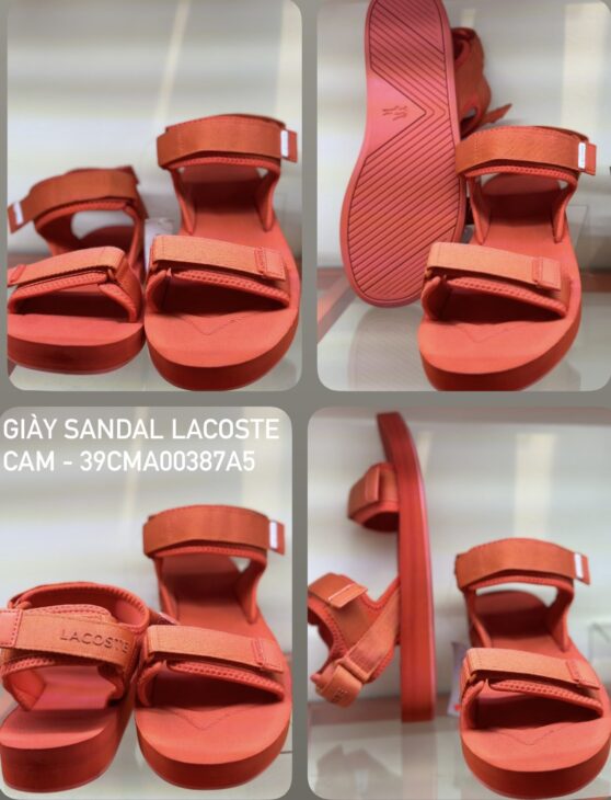 Giày sandal Lacoste cam – 39CMA00387A5