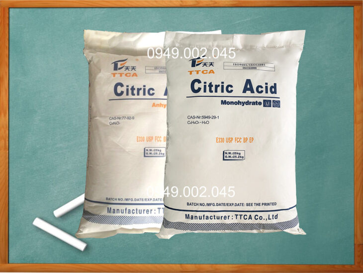Acid citric giúp điều chỉnh pH nước ao nuôi, tẩy nhớt bám bạt