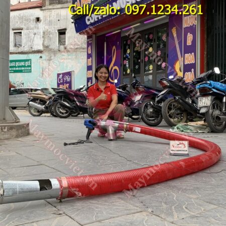 Máy hút hạt nông sản dùng điện cáp mềm 4 mét Kawasaki VMH4000