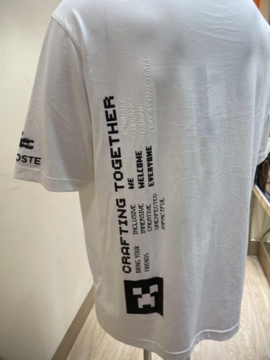 Áo Thun Trắng Hình Lacoste