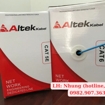 Cáp mạng Cat 5e, Cat 6 Altek Kabel xoắn đôi Cáp mạng Cat 5e, Cat 6 Altek Kabel xoắn đôi