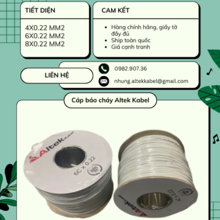 Cáp báo cháy Altek Kabel nhập khẩu phân phối độc quyền