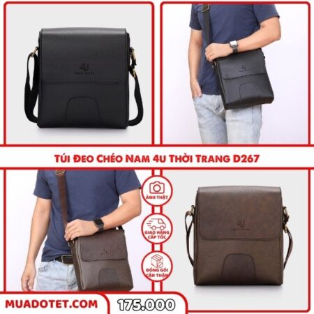 Túi Đeo Chéo Nam 4U Thời Trang D267 Túi Đeo Chéo Nam 4U Thời Trang D267