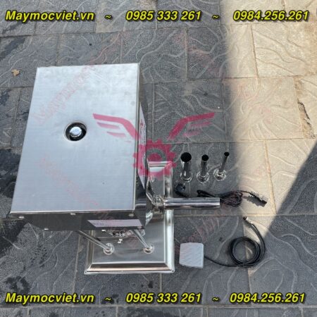 Máy đùn xúc xích dùng điện mỗi mẻ nhồi 15kg nguyên liệu