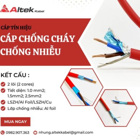 Cáp tín hiệu báo cháy chống cháy chống nhiễu Altek Kabel Cáp tín hiệu báo cháy chống cháy chống nhiễu Altek Kabel