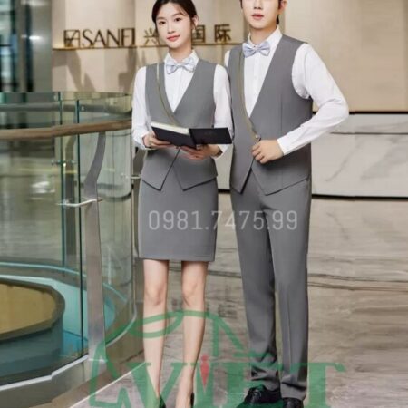Mẫu đồng phục áo gile nữ chuyên nghiệp, cao cấp, form chuẩn Mẫu đồng phục áo gile nữ chuyên nghiệp, cao cấp, form chuẩn