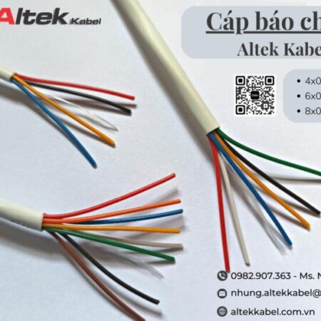 Cáp tín hiệu không chống nhiễu vỏ trắng lõi dẫn chia màu Cáp tín hiệu không chống nhiễu vỏ trắng lõi dẫn chia màu