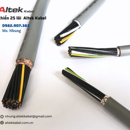 Cáp điều khiển 25G cáp tròn nhiều sợi đồng mềm Cáp điều khiển 25G cáp tròn nhiều sợi đồng mềm