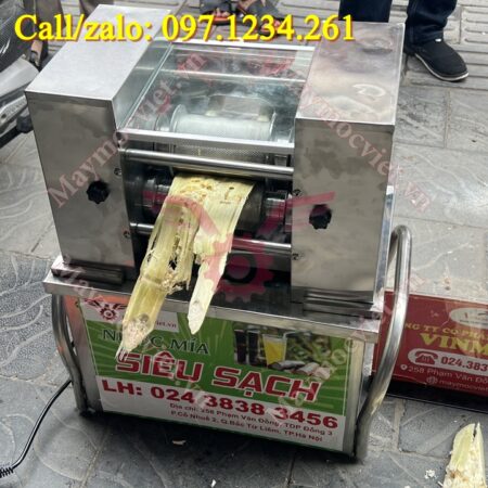 Máy ép mía để bàn 2 cây chạy điện Vinmax F2-800 giá rẻ