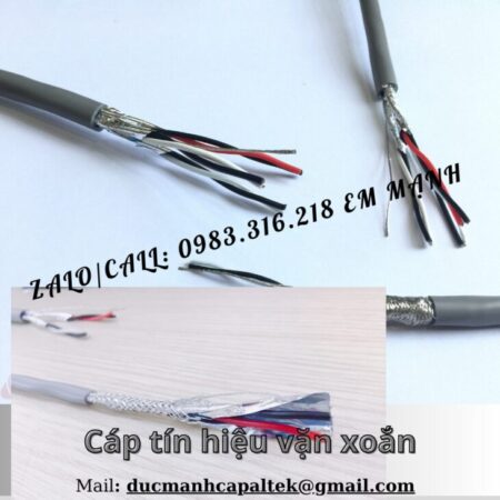 Cáp tín hiệu vặn xoắn 2 lớp chống nhiễu Cáp tín hiệu vặn xoắn 2 lớp chống nhiễu