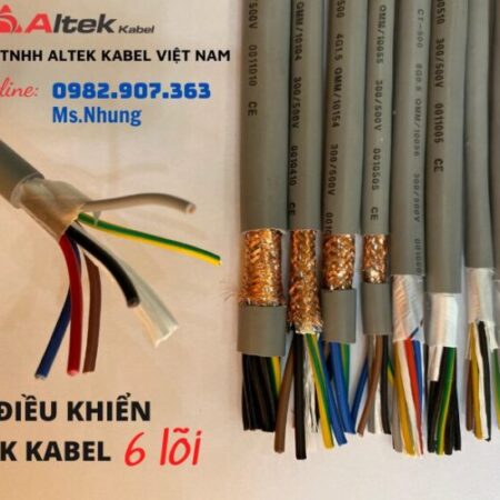 Cáp điều khiển 6 lõi ứng dụng trong công nghiệp