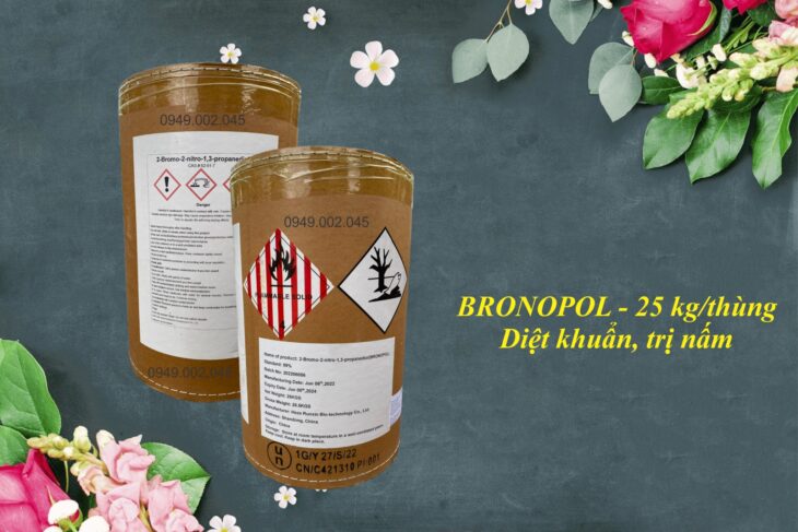 Bronopol 99% chuyên xử lý nấm đồng tiền ao nuôi