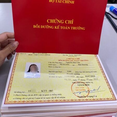 Học,Cấp chứng chỉ KẾ TOÁN TRƯỞNG của Bộ tài chính để bổ nhiệm (có lớp online)