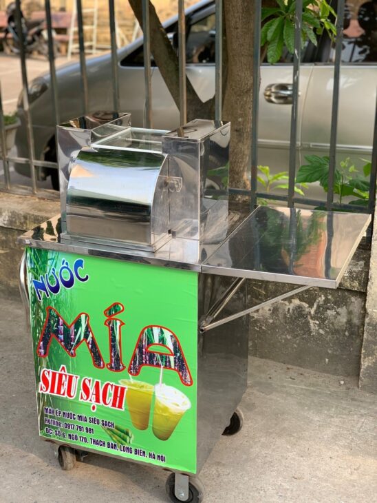 Máy ép nước mía 3 lô nửa bàn