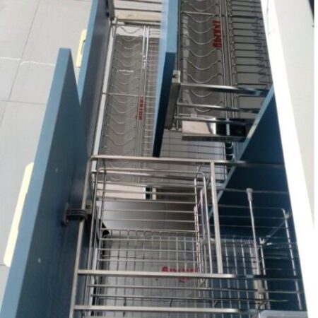 Kệ xoong nồi nan dẹt SUS 304 cánh kéo cao cấp, hiện đại, sang trọng TaKing