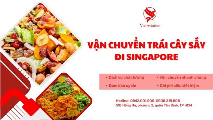 Vận chuyển trái cây sấy từ Việt Nam đến Singapore