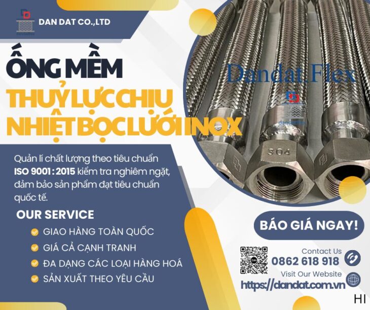 Ống Mềm Dẫn Hơi Nóng – Sản Phẩm Chất Lượng Cao Ứng Dụng Công Nghiệp