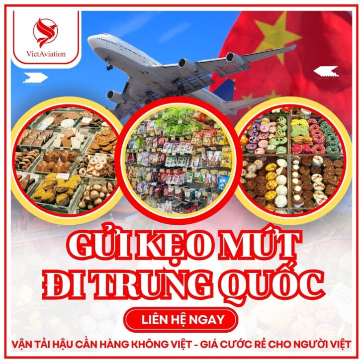 Gửi kẹo mứt sang Trung Quốc làm quà tặng