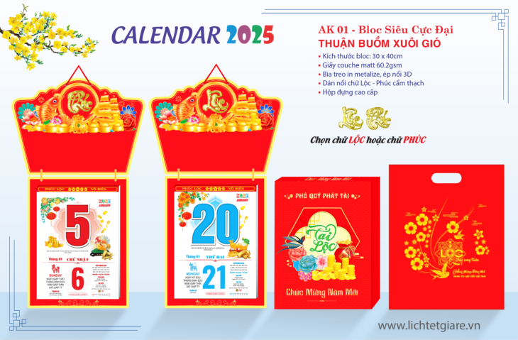 Dịch Vụ In Lịch Tết 2025 Tại Bến Tre: Chất Lượng Vượt Trội, Giá Thành Tối Ưu