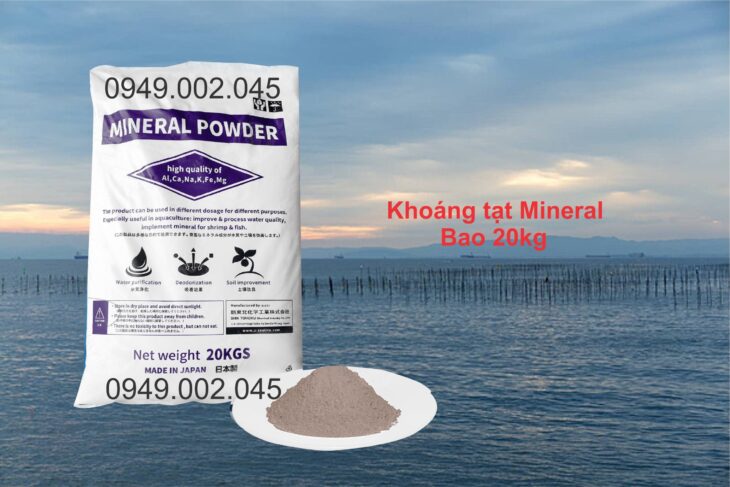 Mineral Powder – Khoáng tạt cho tôm cá, nguyên liệu Nhật