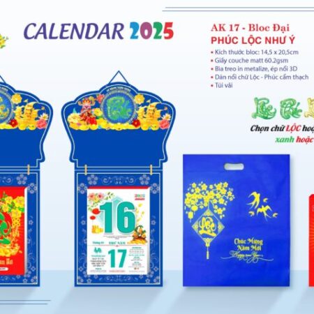 Lịch Bloc Màu Xanh Đẹp Mắt – Sự Lựa Chọn Hoàn Hảo Cho Mọi Không Gian Sống