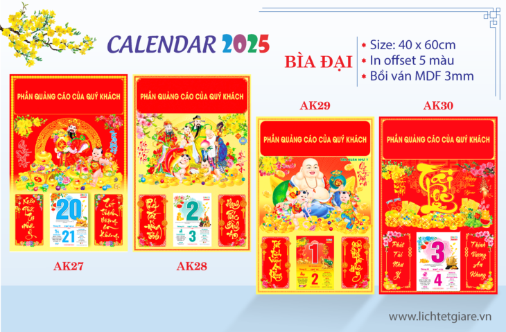 In Lịch Tết 2025 Tại Đà Lạt: Chất Lượng Cao, Thời Gian Nhanh Chóng