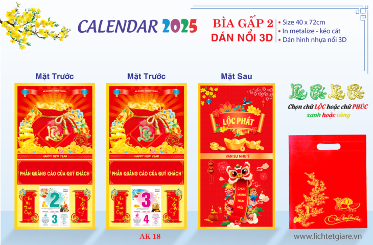 In Lịch Tết 2025 Tại Phú Yên: Chất Lượng Tốt, Đáp Ứng Nhu Cầu Mọi Khách Hàng