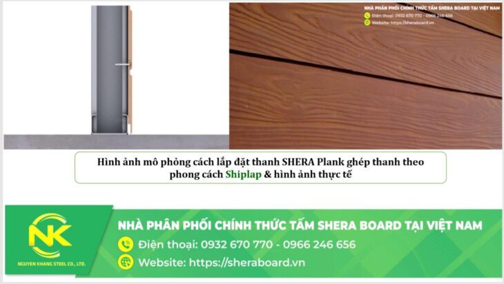 SHERA Plank và ứng dụng cho ngoại thất ốp tường