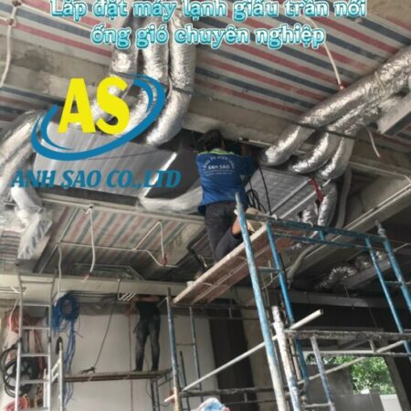 Thi Công Máy Lạnh Giấu Trần Nối Ống Gió Daikin Fbfc40 (1.5hp) Trọn Gói