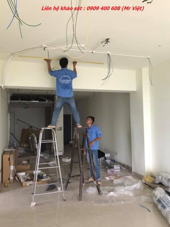 Lắp Đặt Máy Lạnh Giấu Trần Nối Ống Gió Cho Biệt Thự, Nhà Phố Giá Rẻ
