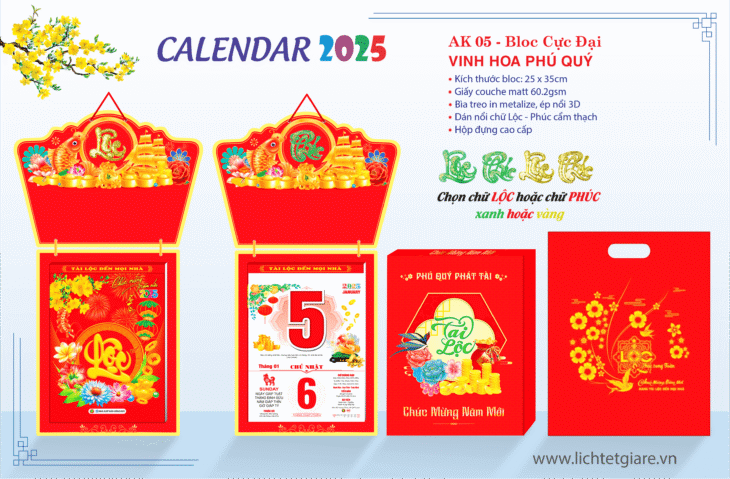 In Lịch Tết Tại Quảng Trị: Đa Dạng Mẫu Mã, Giá Rẻ, Giao Hàng Nhanh