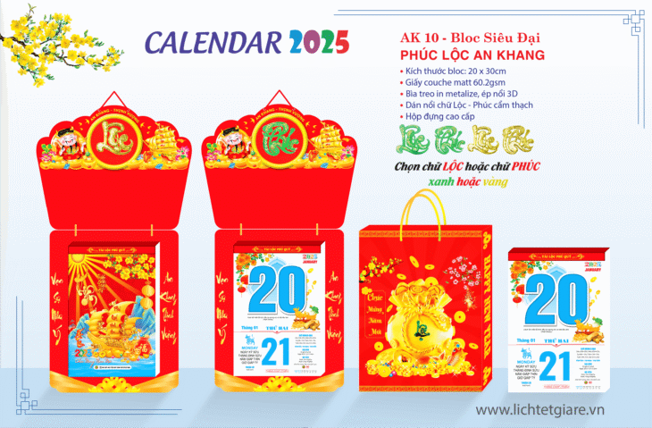 Lịch Tết Sản Xuất Riêng Tại Gò Vấp: Khẳng Định Phong Cách, Tôn Vinh Thương Hiệu