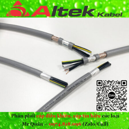 Cáp điều khiển 8 lõi CT-500, SH-500 – Altek Kabel