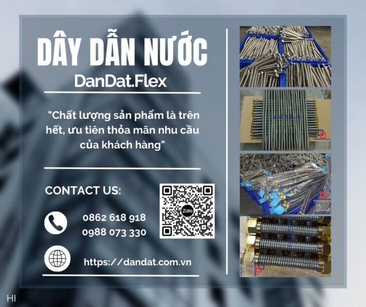 Dây Dẫn Nước Chịu Nhiệt Cho Bình Nóng Lạnh Inox 304, Dây cấp nước 304, Dây nối mềm cho bình nước nón
