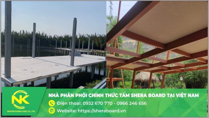 Tấm Cemboard làm gác lửng, nhà trọ