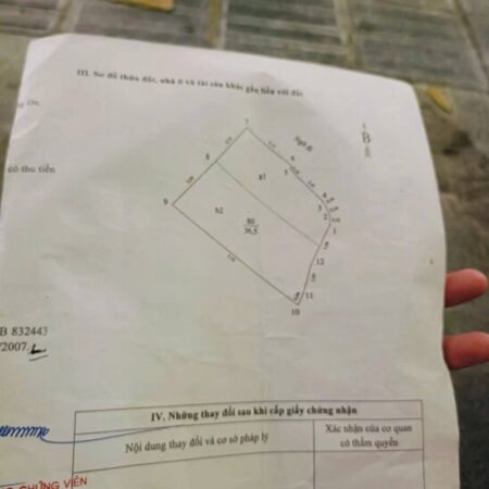 Chủ nhà muốn Bán liền tay giảm chào 200.000.000 nhà Đống Đa – Ngõ Thông – Lô Góc, Diện tích