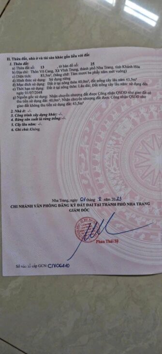 LÔ ĐẤT MẶT TIỀN KINH DOANH VÕ CANG-VĨNH TRUNG