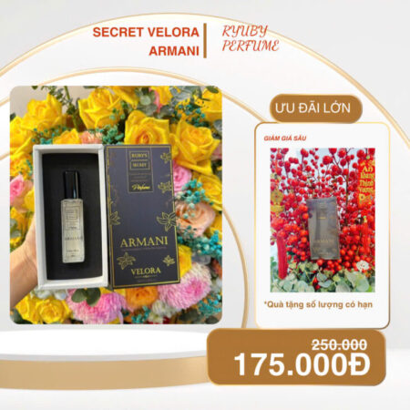 Nước hoa Bobby Mist Ruby’s Secret Velora Armani SALE 30% KHUYẾN MÃI Nước hoa Bobby Mist Ruby’s Secret Velora Armani SALE 30% KHUYẾN MÃI