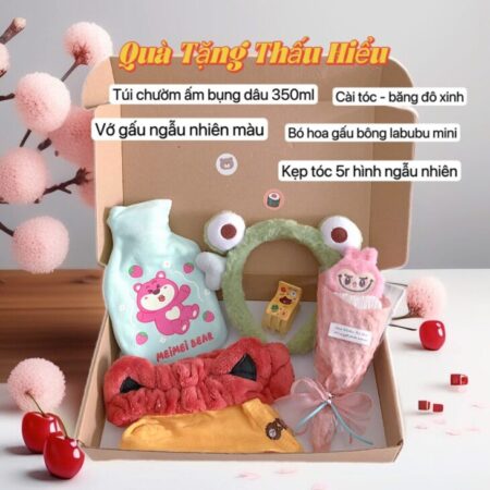 Quà tặng tinh tế chăm sóc bạn nữ ” ngày dâu rụng ” Túi chườm ấm mix phụ kiện cần thơ