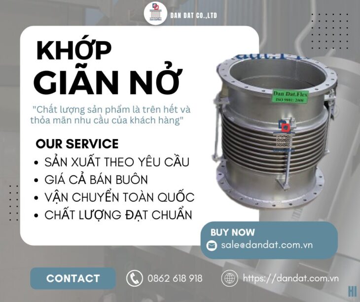 Khớp Co Giãn Cho Nồi Hơi Công Nghiệp| Khớp Nối Co Giãn Chịu Áp Cao – Giải Pháp Từ Dan Dat Co.,LTD