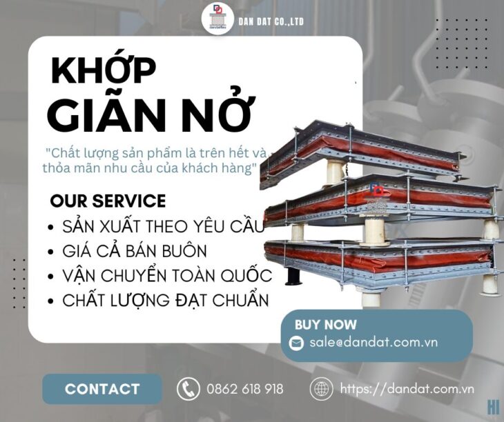 Khớp Co Giãn Cho Nồi Hơi Công Nghiệp| Khớp Nối Co Giãn Chịu Áp Cao – Giải Pháp Từ Dan Dat Co.,LTD